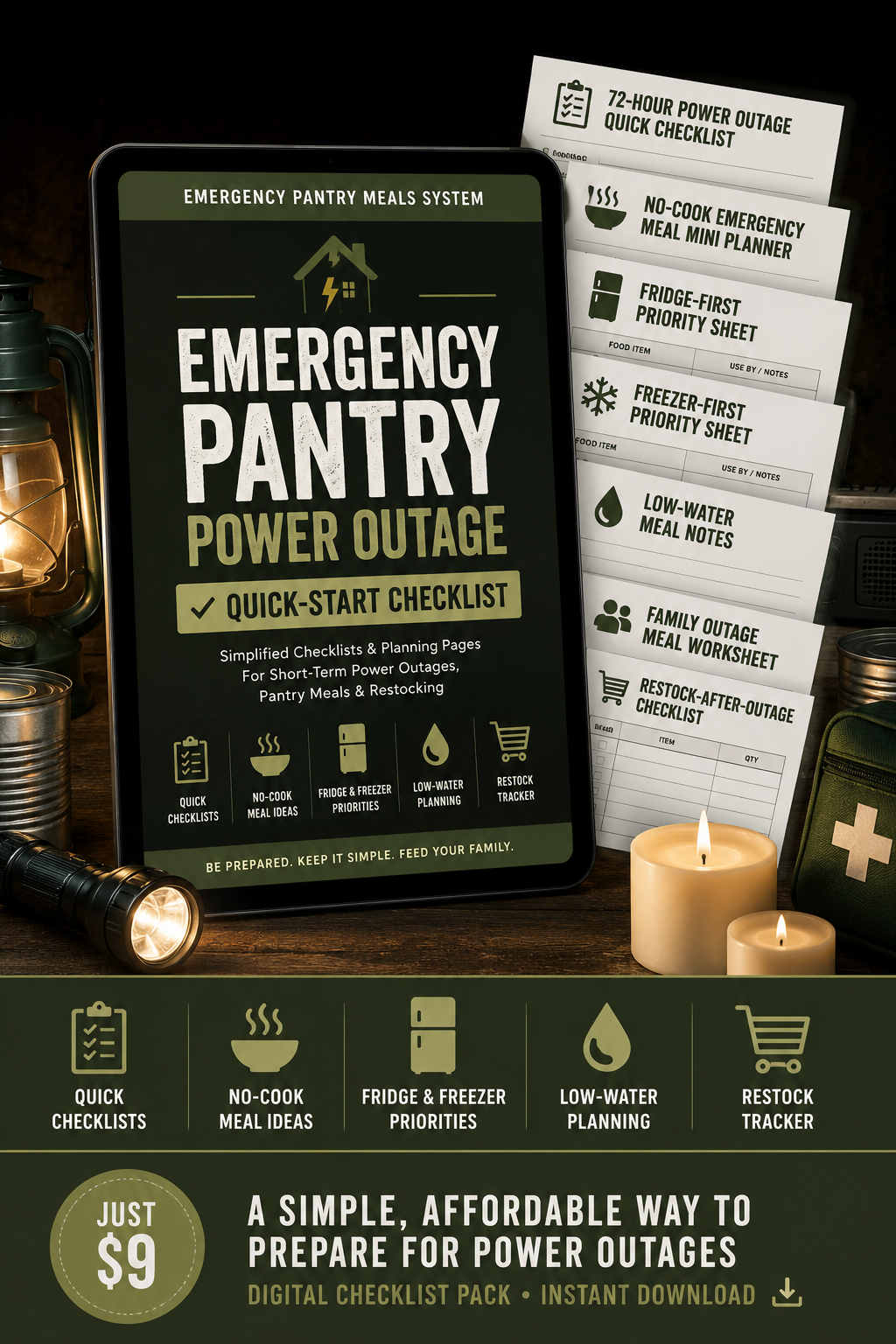 Emergency Pantry Power Outage Quick-Start Checklist