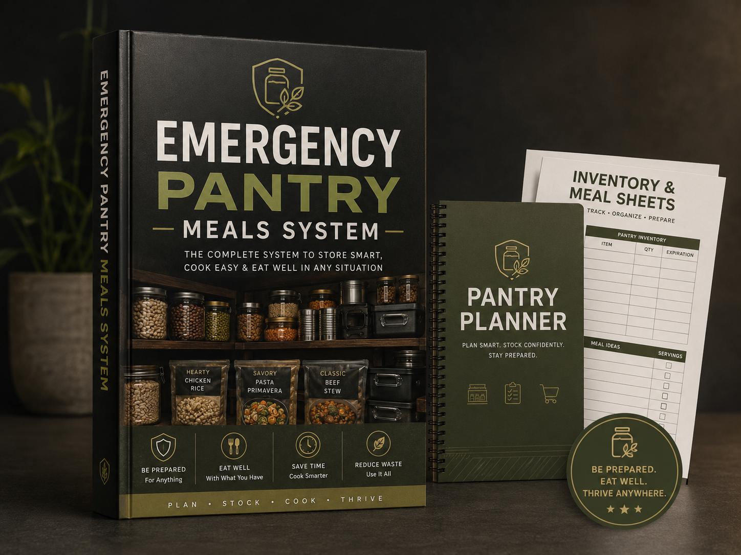 Emergency Pantry Meals System product mockup